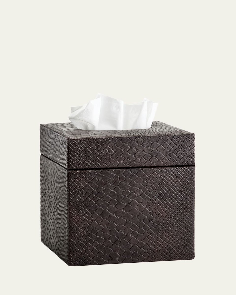 Conda Tissue Box Cover, Brown